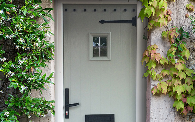 coloured front door